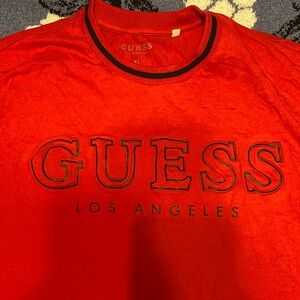 GUESS Men's Bold Red Tee